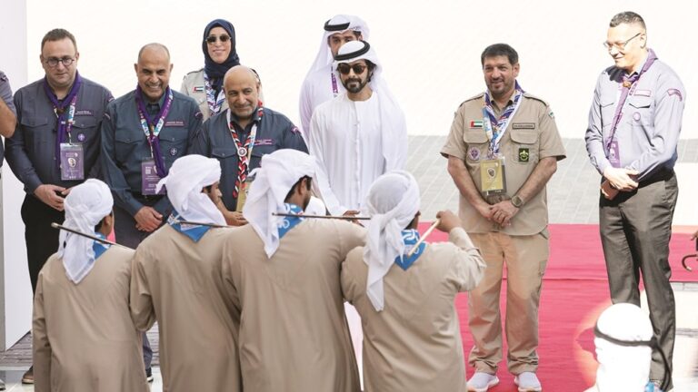 Khalifa bin Tahnoun attends opening of the 31st Arab Scout Conference ...