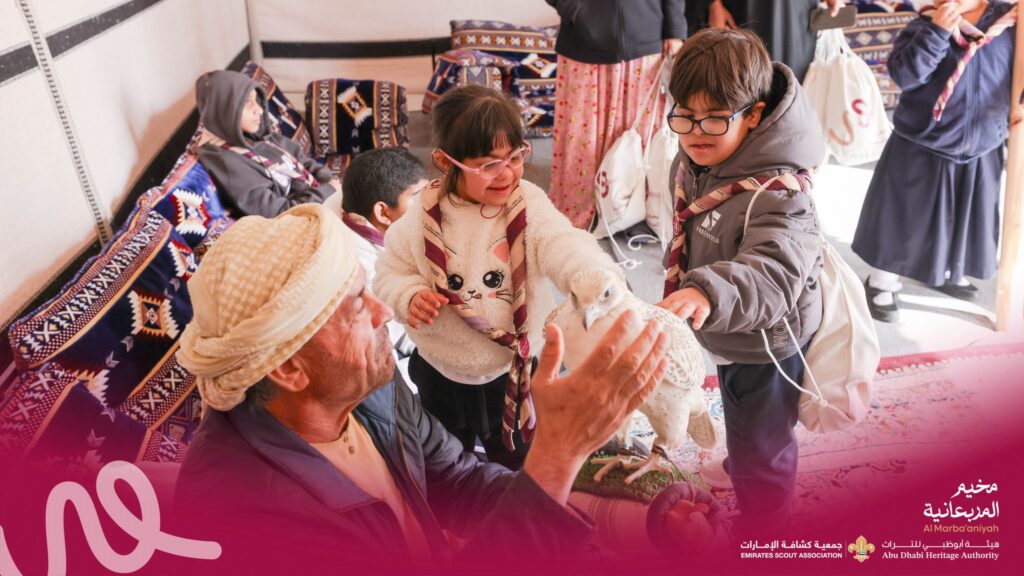 Students of Madinat Zayed Care and Rehabilitation Center visit Al Murabba’aniyah Camp in Al Dhafra