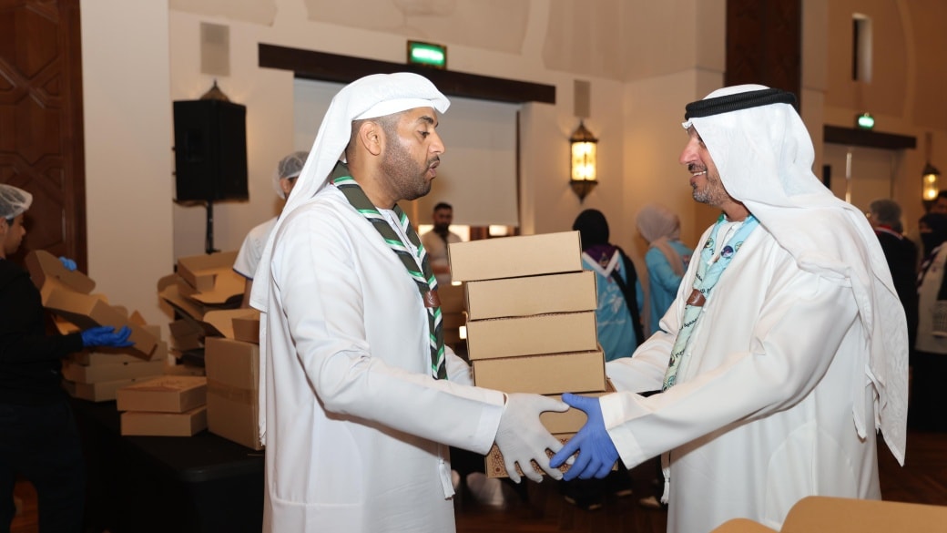 Ramadan Solidarity: Dubai Scout Commission and Aga Khan Groups Join to Provide Iftar Meals for Workers